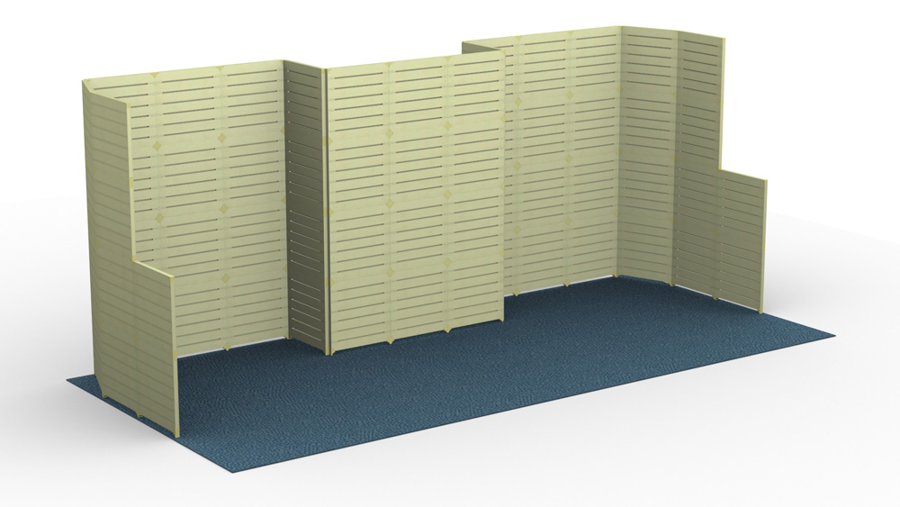 Vegas Kit PLUS — Modular 10×20 or Dual 10×10 Trade Show Display with Lights & CasesSave $300.